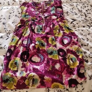 Mini floral spring dress